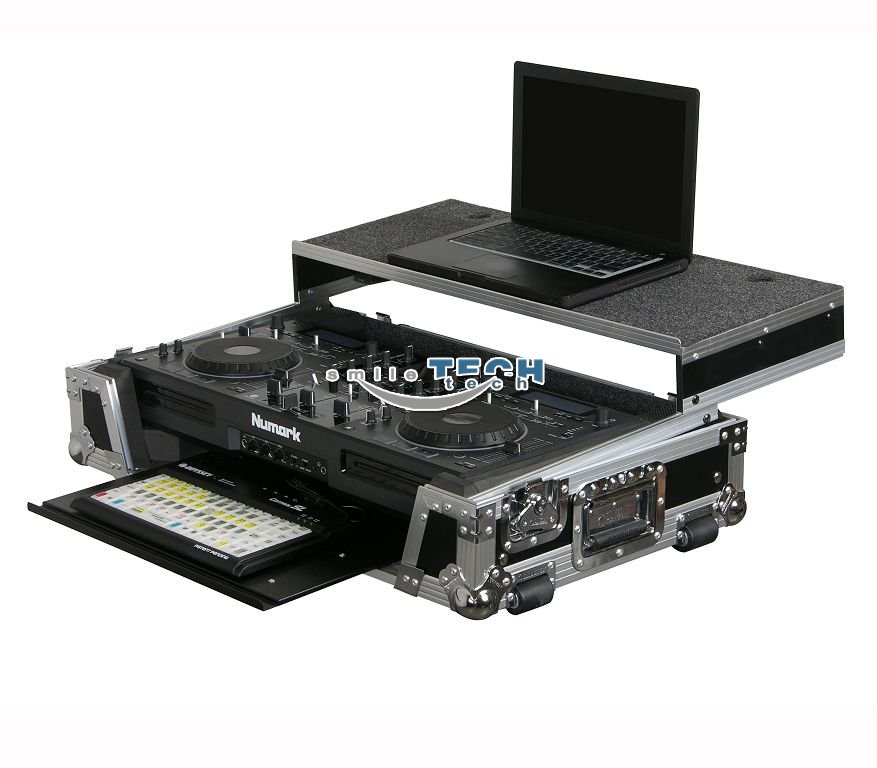 ST Numark MIXDECK ATA Flight Zone Case With Laptop Pull-out Tray