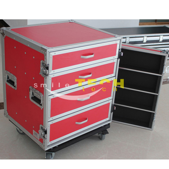 ST durable Aluminium Drawer Case with wheels 