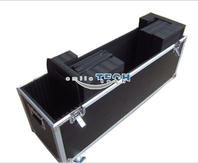 Plasma LED & LCD Flight Case with Storage Compartment and Wheels 