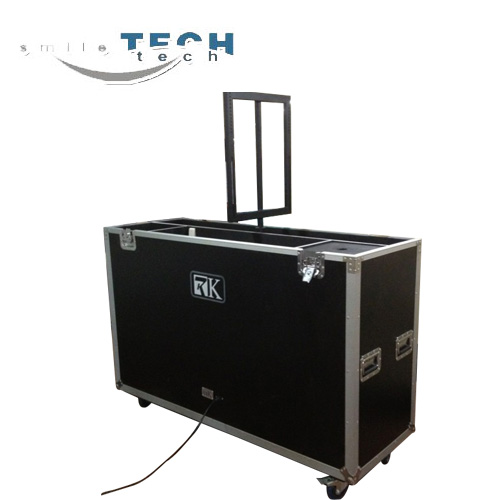 custom made plasma road case with durable casters