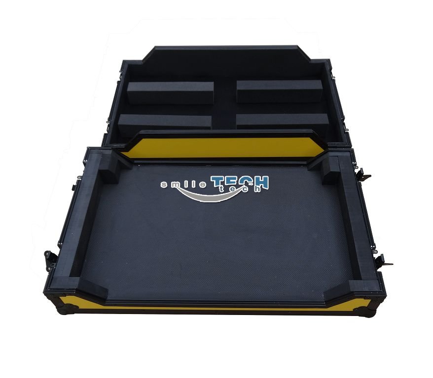 SMILE TECH DJ CASE FOR NUMARK NS7 WITH LOW PROFILE WHEELS