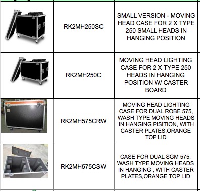 moving head lighting case