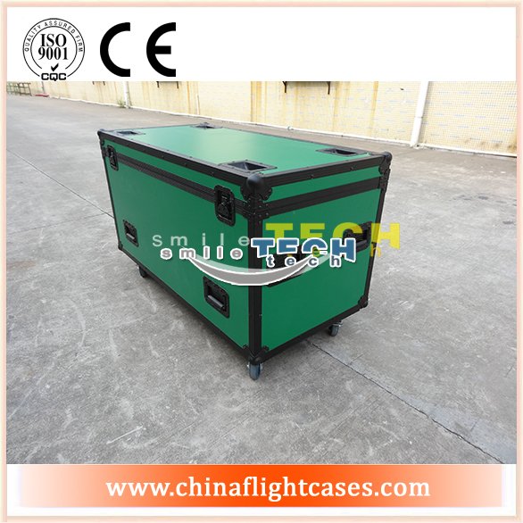 Custom Green wire box cases with 3 moveable partition boards  