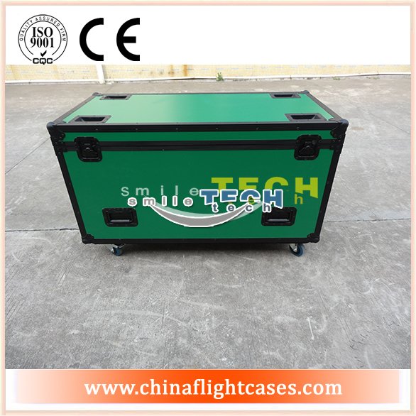 Custom Green wire box cases with 3 moveable partition boards  