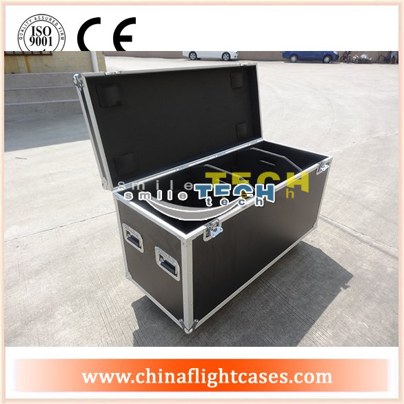 Big cable box flight cases with 2 Activity partition board