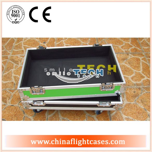  LED bar transport flight cases with wheels and high quality 
