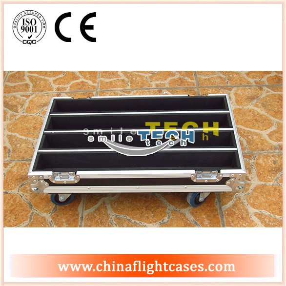  LED bar transport flight cases with wheels and high quality 