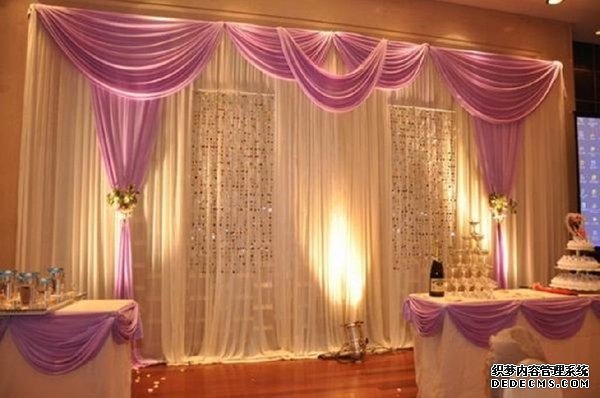 Hot products indian wedding backdrops Chelloffon Drapes