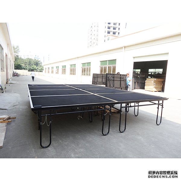 Aluminum simple stage wood folding stage