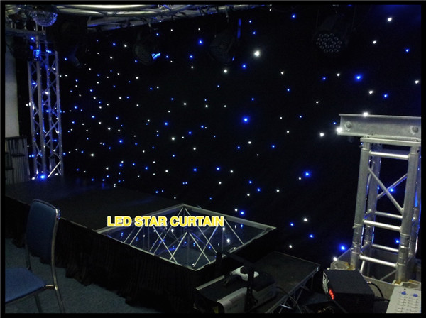 Single Color/Multi-Color LED Star Backdrop for Stage Backgroud and Wedding Decoration