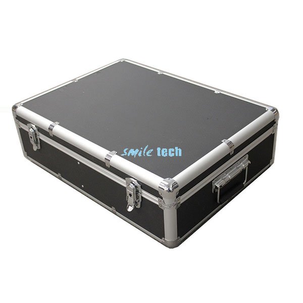 Large aluminum case for carry or store Max. 1000 CD or DVDs