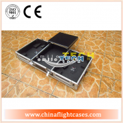 <b>Hot sell DJ equipment turntable & mixer flight cases with laptop tray</b>
