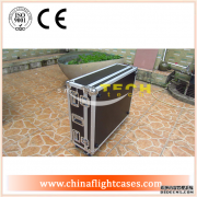 <b>Professional behringer mixer flight cases with doghouse and wheels </b>