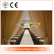 <b>Church door decoration chiffon curtains lastest crepe chiffon drapes for wedding</b>