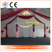 <b>2015 new arrival luxury snow white chiffon wedding curtain for wedding decoration</b>