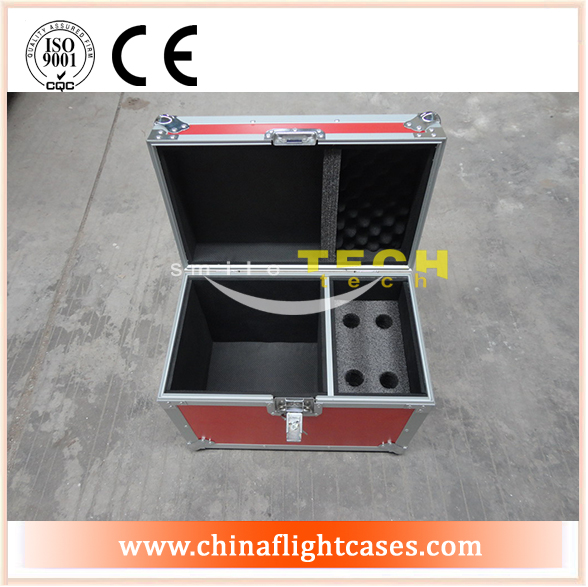 durable red mic flight case