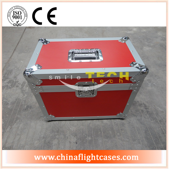 durable red mic flight case