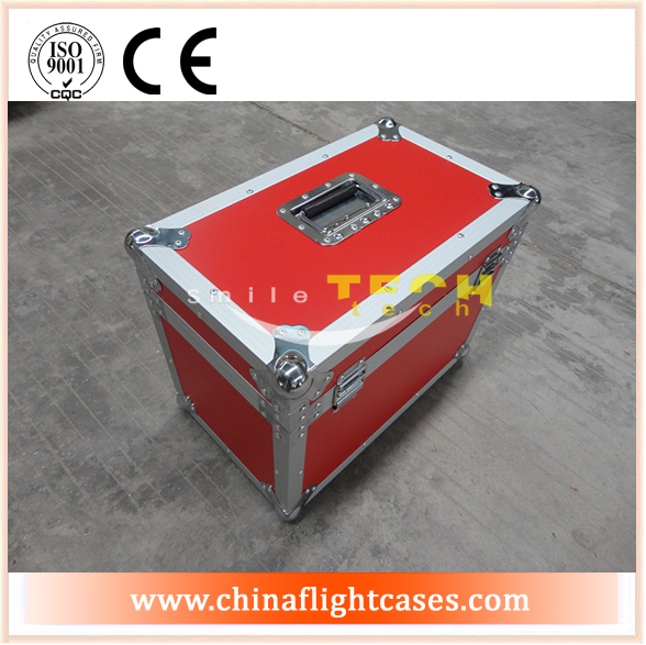 durable red mic flight case