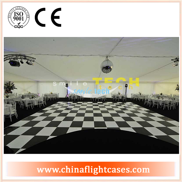 wedding party marquee dance floor