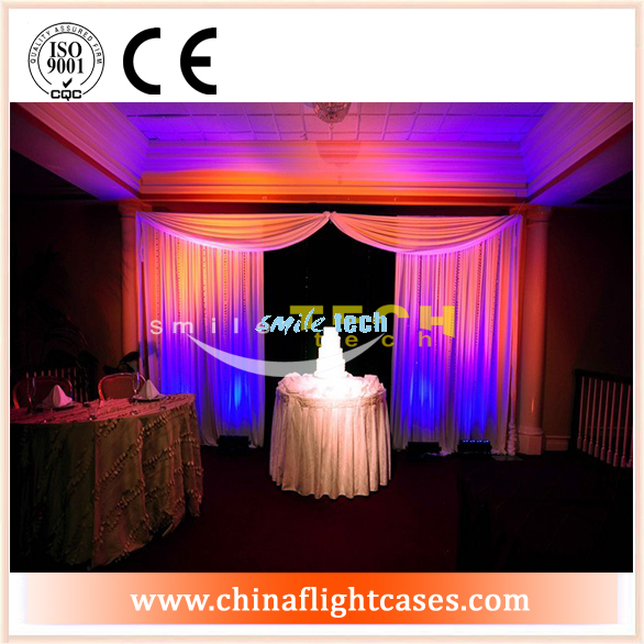 portable chiffon pipe drape system