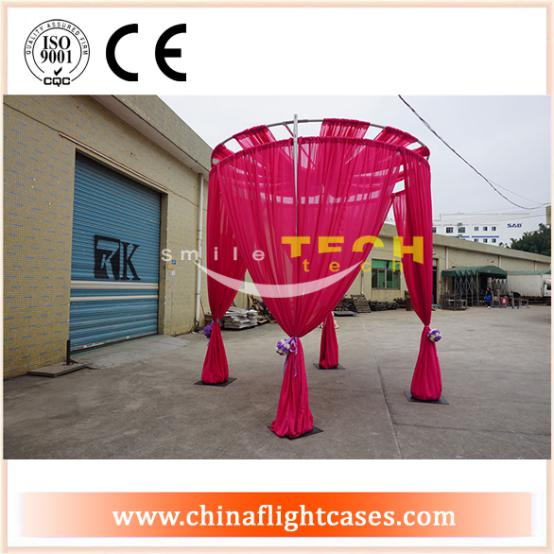 <b>Hot Sale Red Double Circular Round Wedding Pipe and Drape System</b>