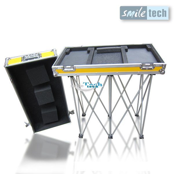 Low Lid Pioneer DJ Coffin Flight Case with 60cm Riser